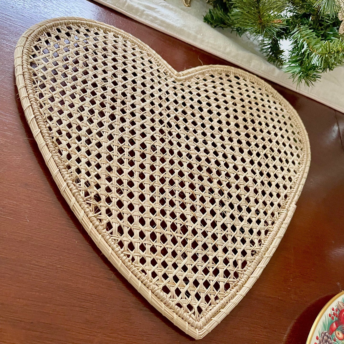 Placemat heart palm 1 included