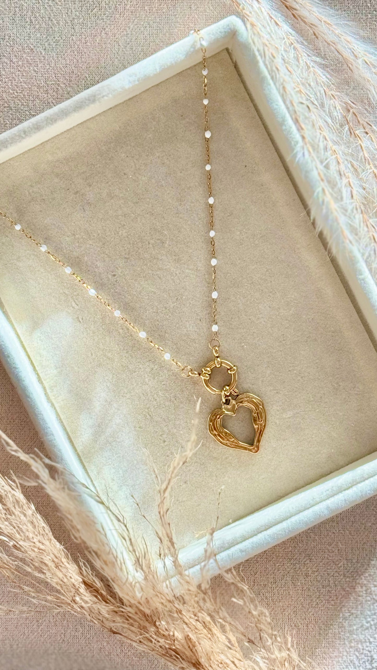 Necklace corazon acero “Alas”