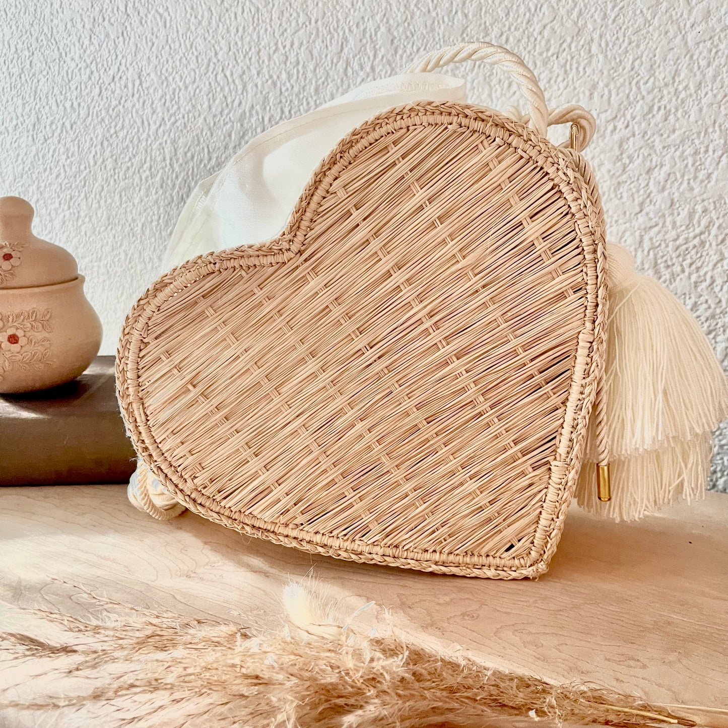 Woven palm bag “Charleston”