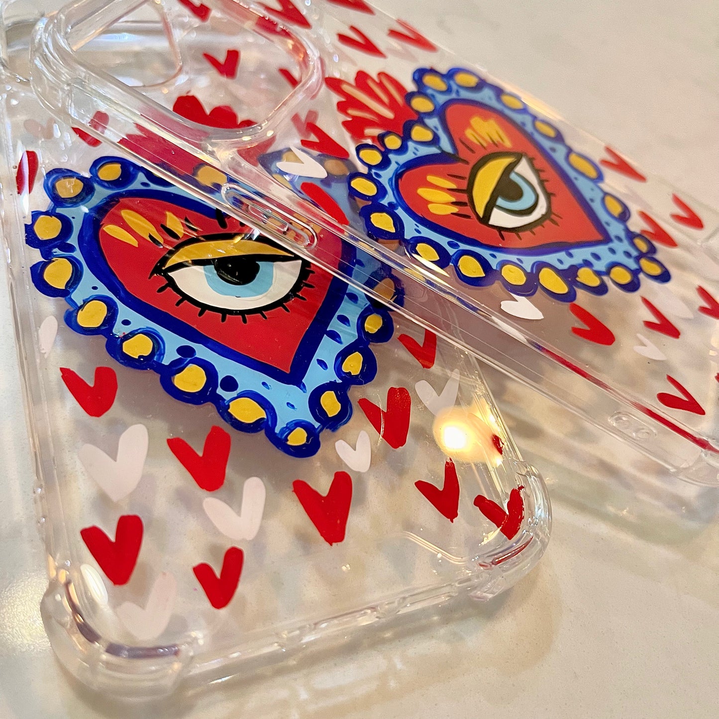 Phone case “sagrados” hand painted