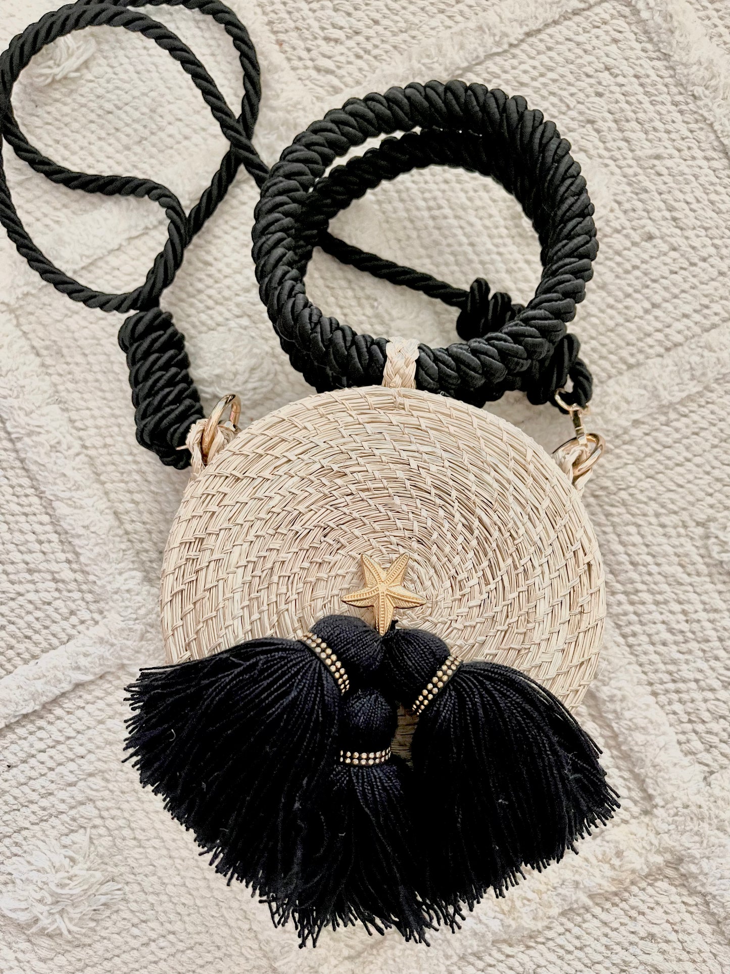 Woven palm bag “Doble uso”