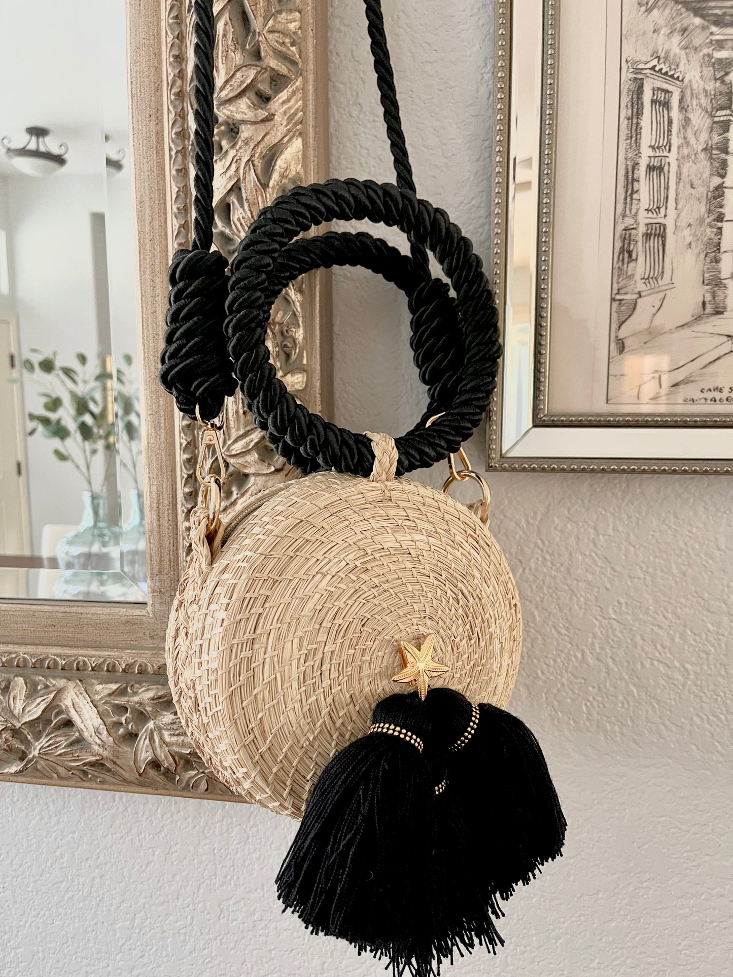 Woven palm bag “Doble uso”