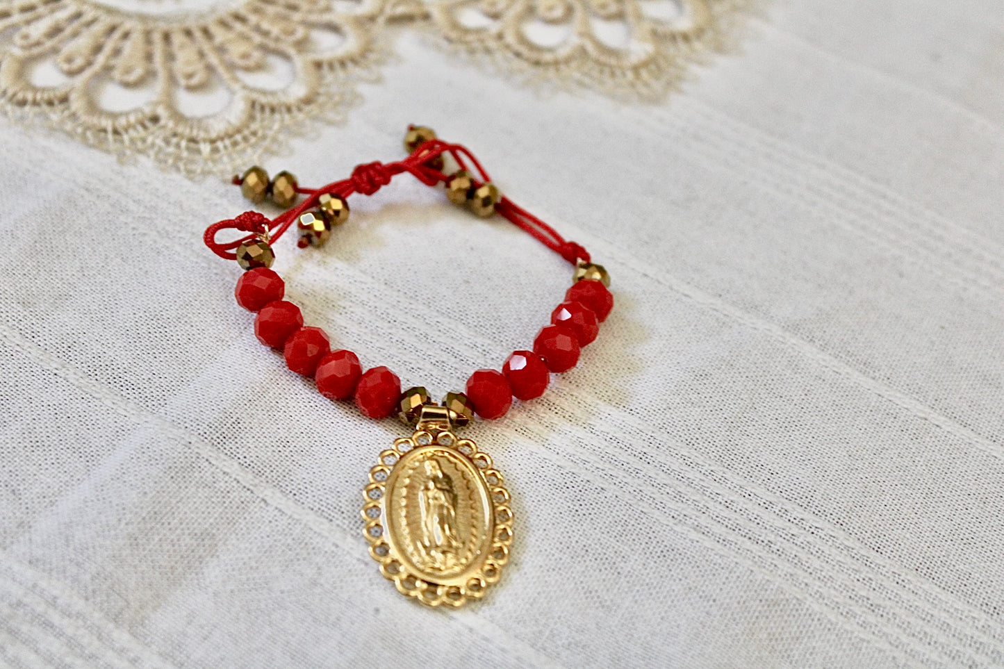 Bracelet Crystal red Guadalupe