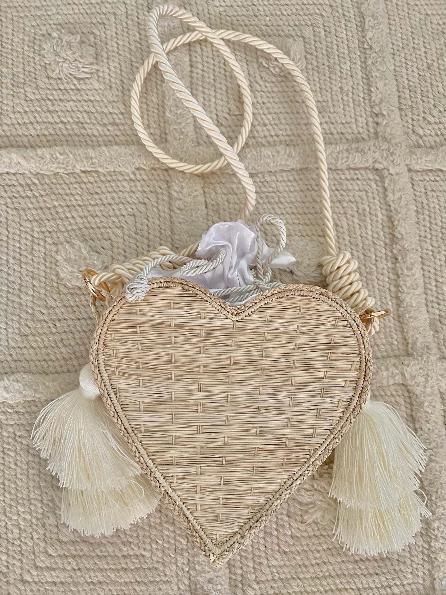 Woven palm bag “Charleston”