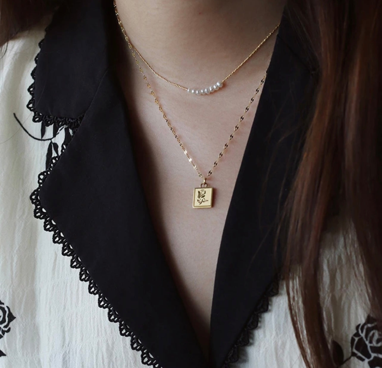 Cultured mini freshwater pearls necklace “Mini”