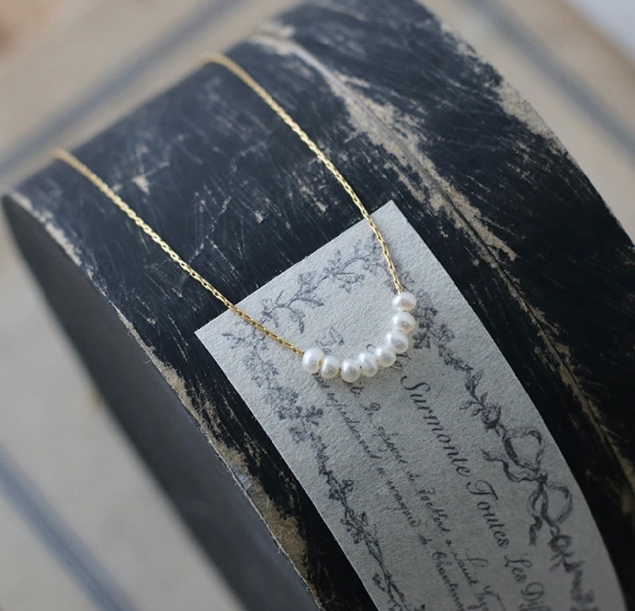 Cultured mini freshwater pearls necklace “Mini”