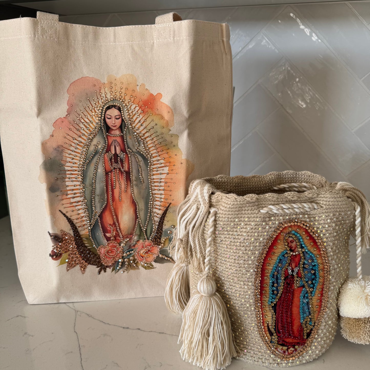 Tote Gusset Lady of Guadalupe