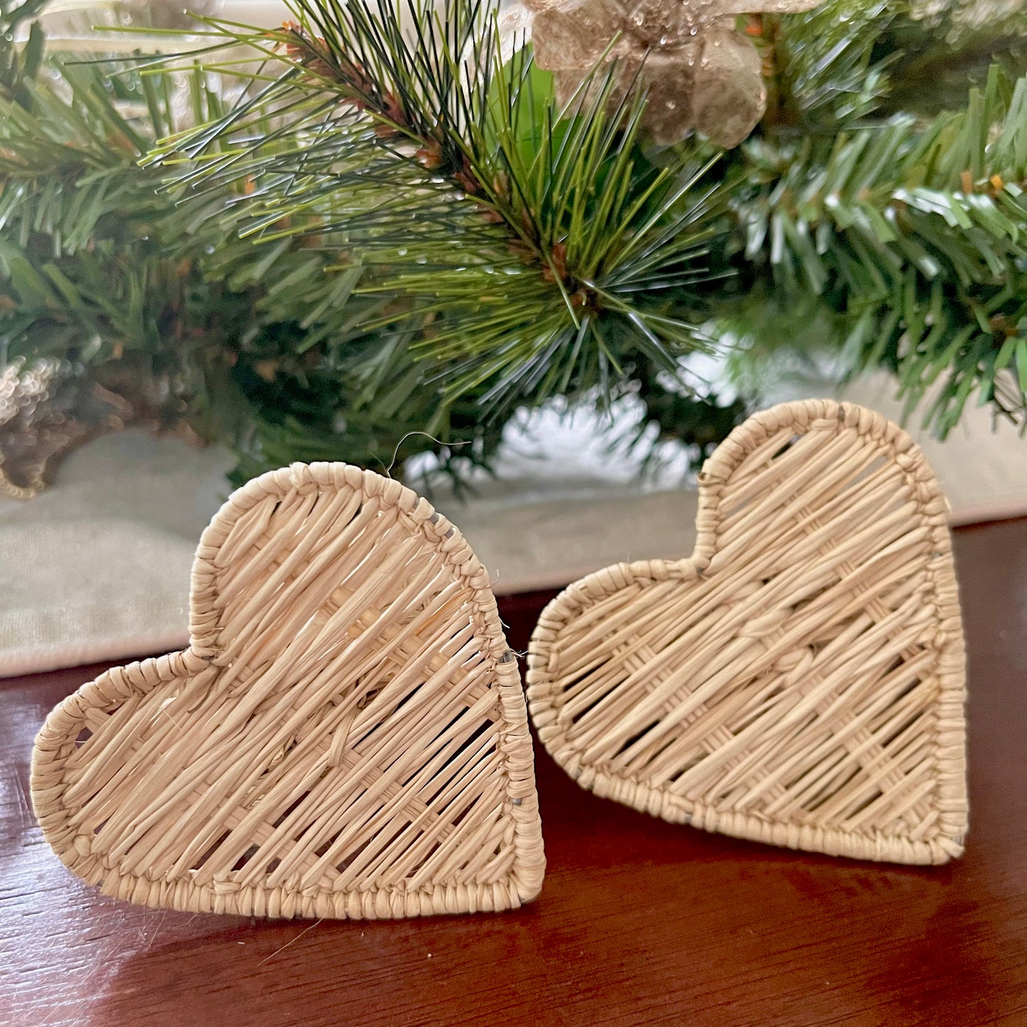 Set of 2 Palm napkin rings