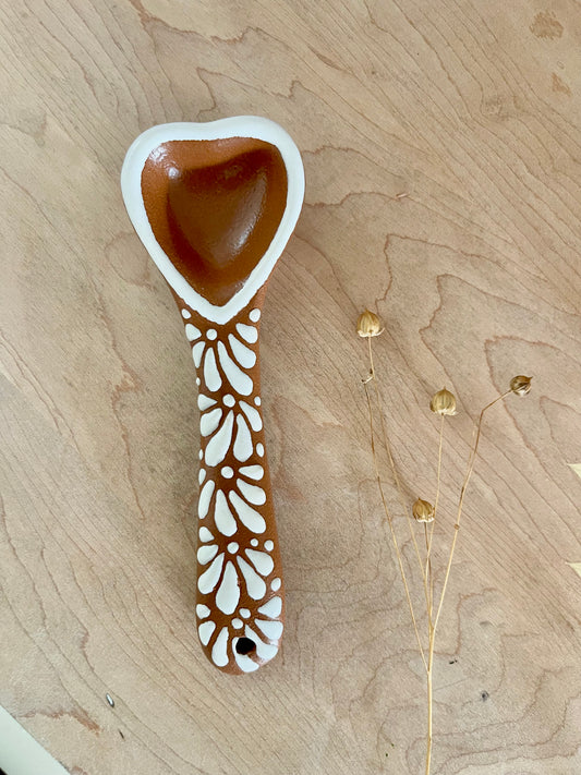 Talavera spoon heart