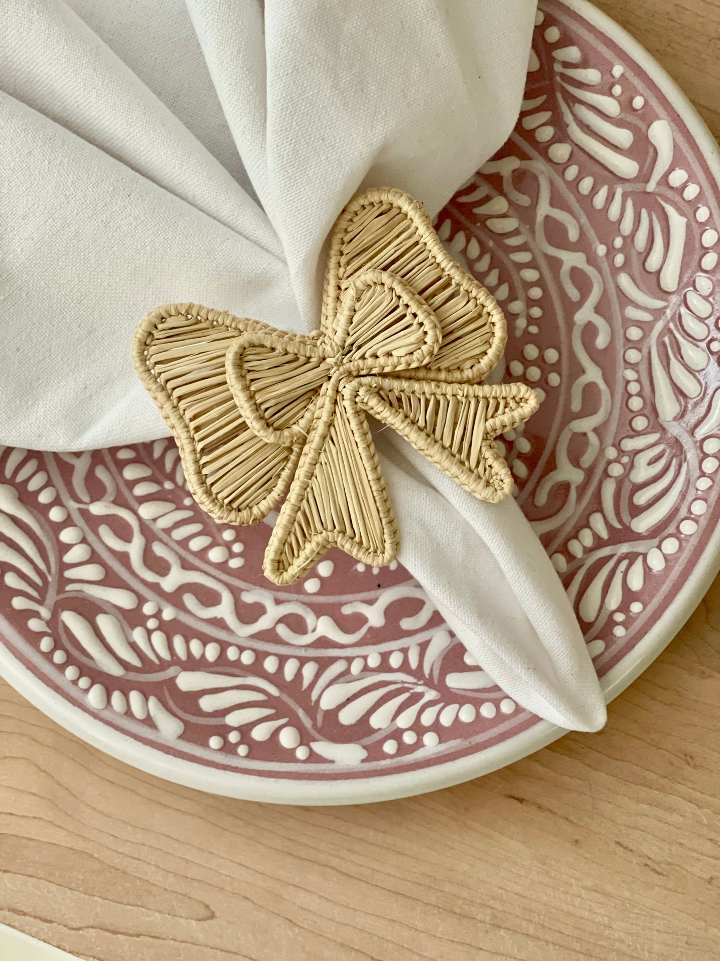 Set of 2 Palm napkin rings