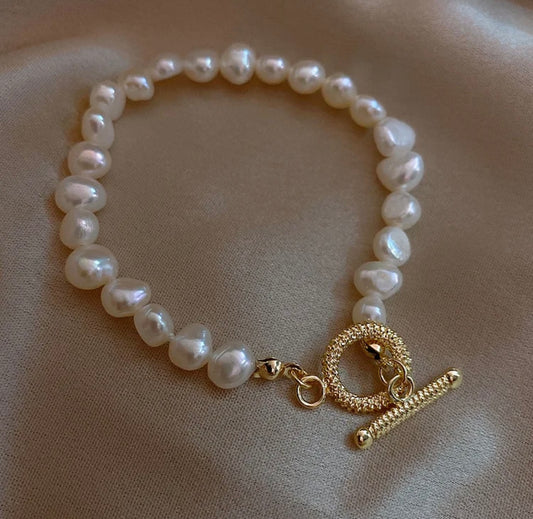 Large freshwater pearl bracelet “Yaneth”