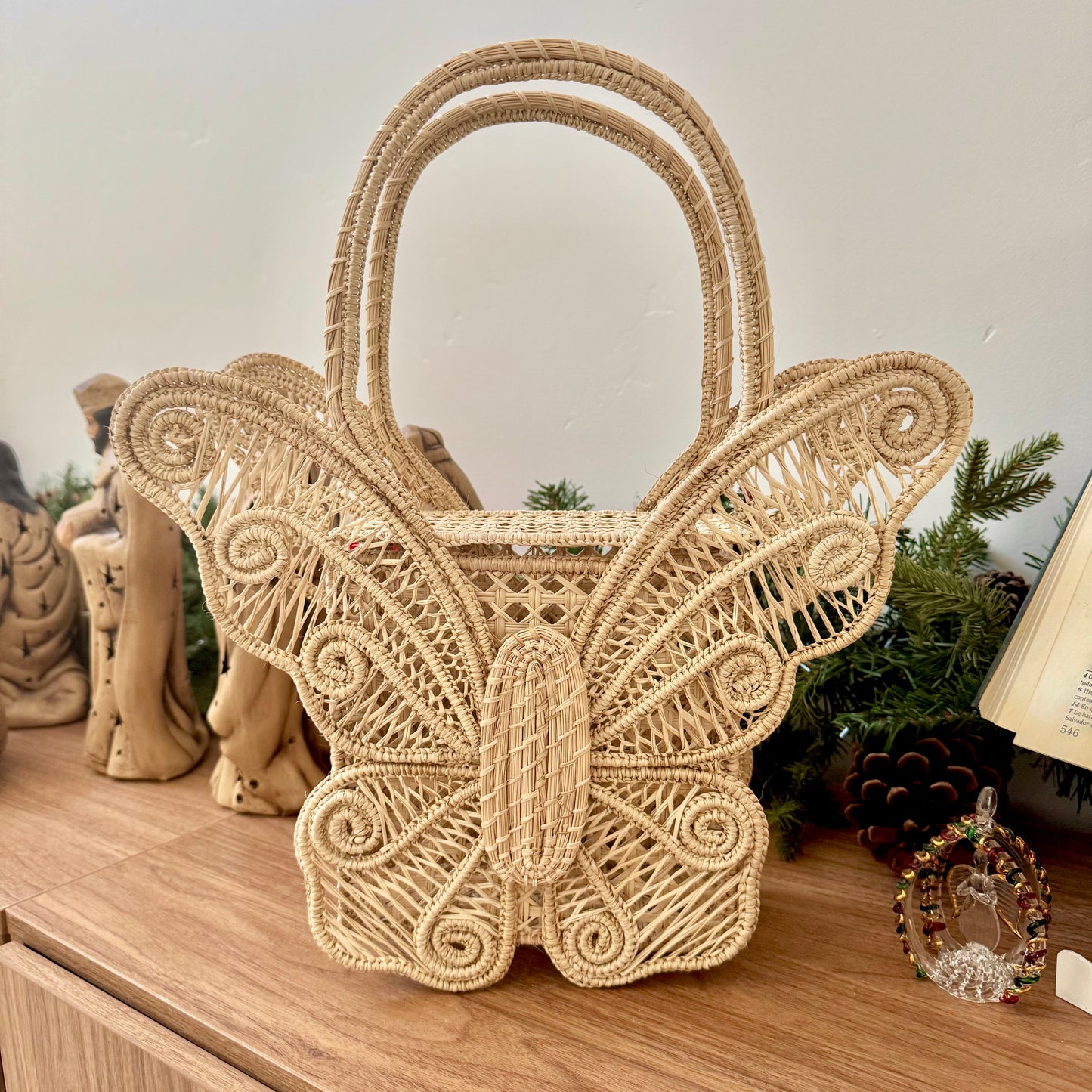 Natural Palm Butterfly “Hermila” Bag