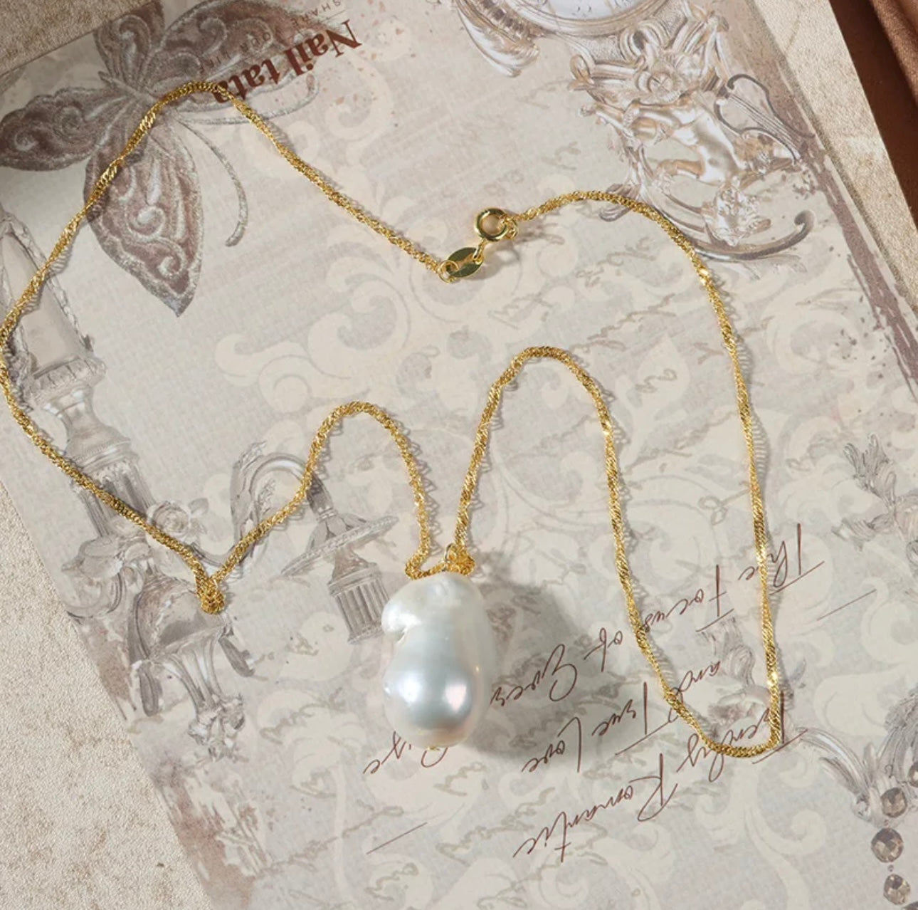 Baroque pearl necklace “Yaneth”