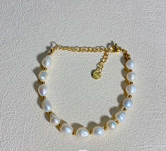 Bracelet Large Freshwater pearl “Yaneth”