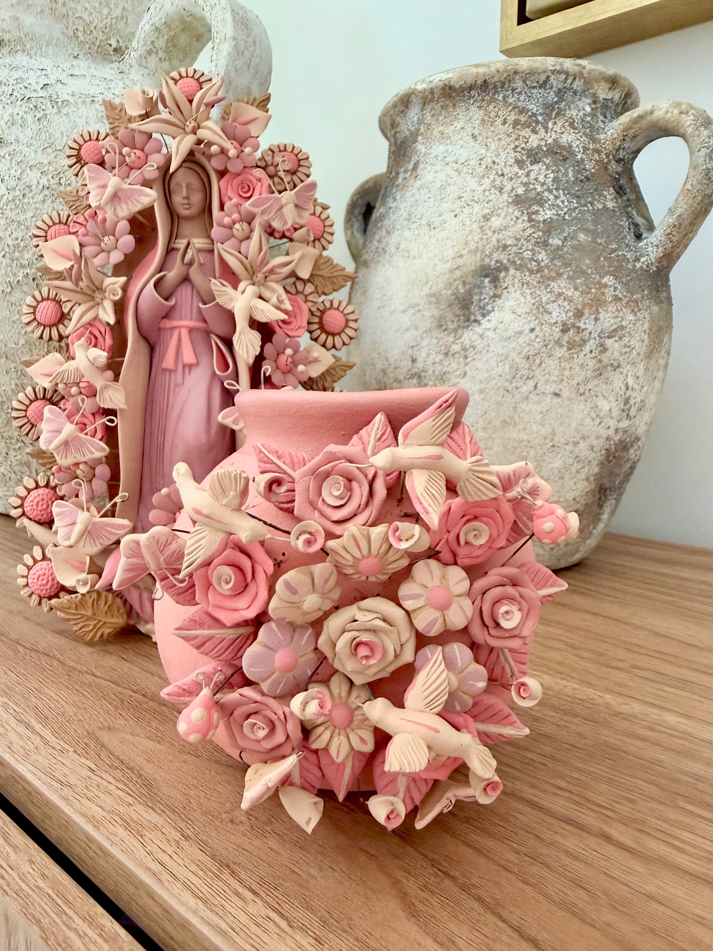 Mini Pink Metepec Vase “Tonal”