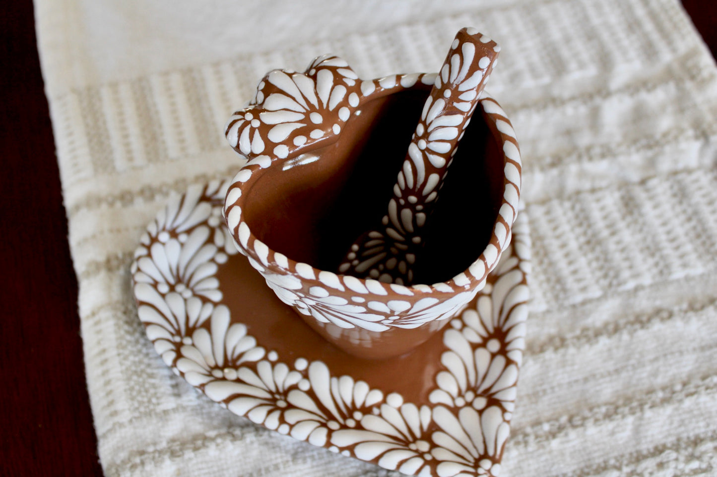 Set Talavera taza corazon