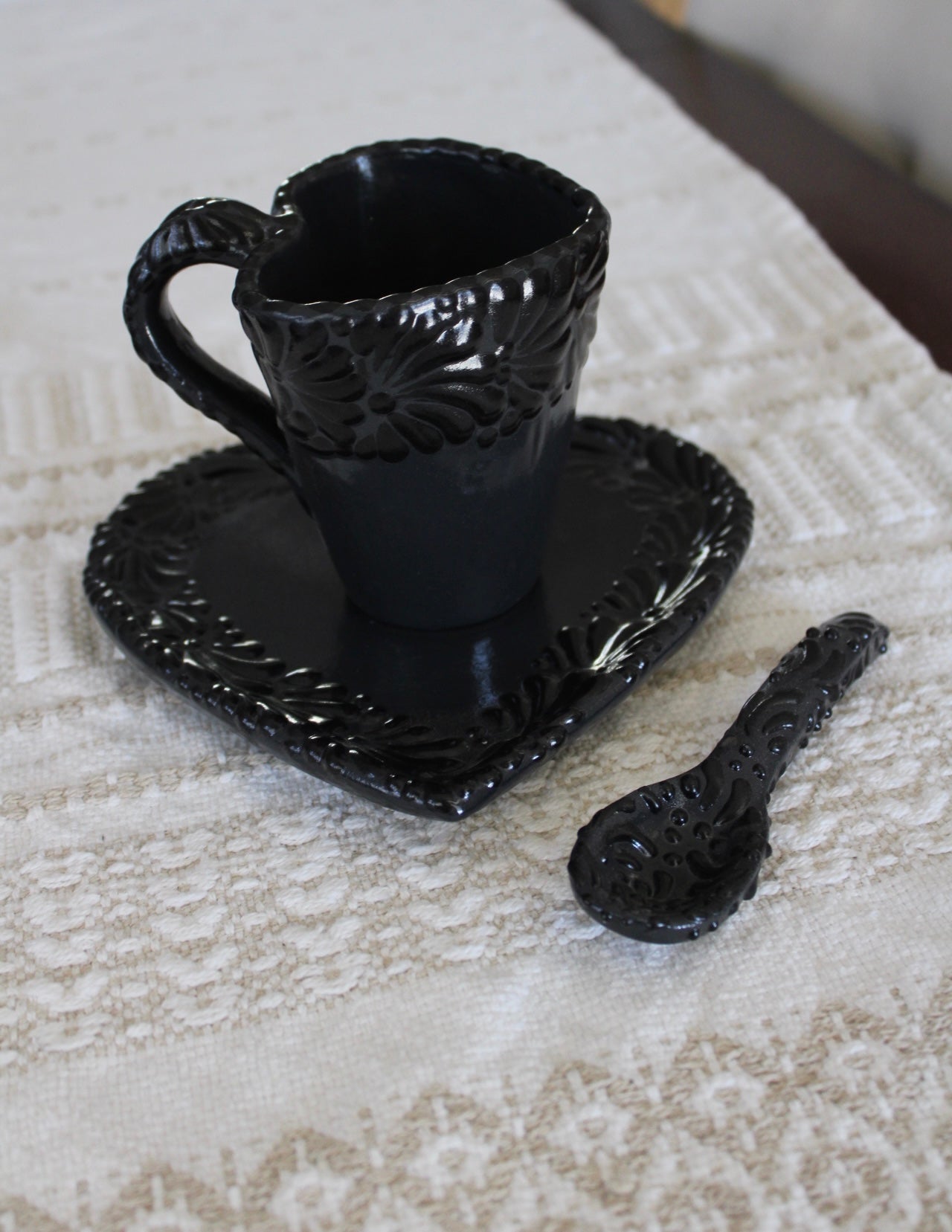 Set Talavera taza corazon